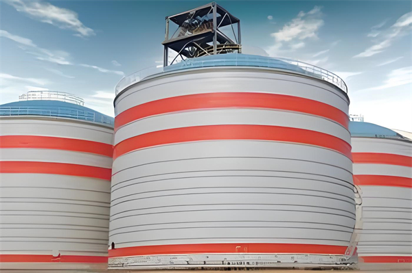 扬州粉煤灰钢板仓施工现场